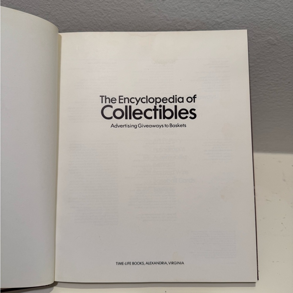 Vintage 1978 The Encyclopedia of Collectibles, Advertising Giveaways to Baskets - Picture 4 of 17